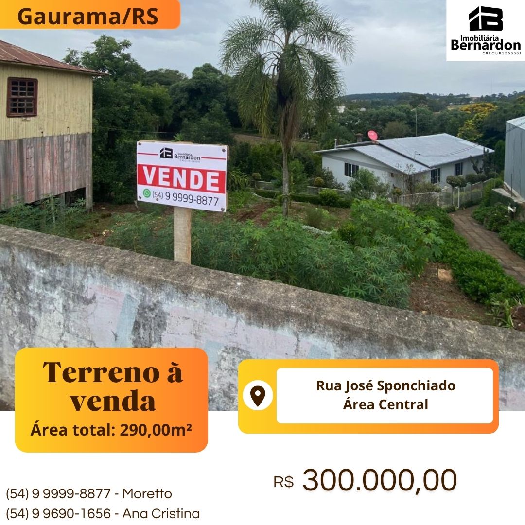 Imagem: Terreno com excelente localização no Centro de Gaurama/RS